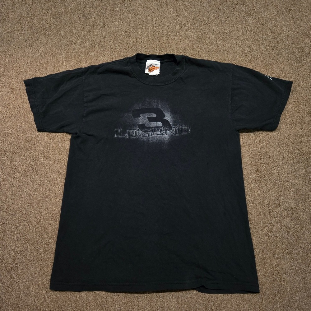 Winners Circle Vintage Dale Earnhardt Shirt Mens Large Black NASCAR Graphic Tee